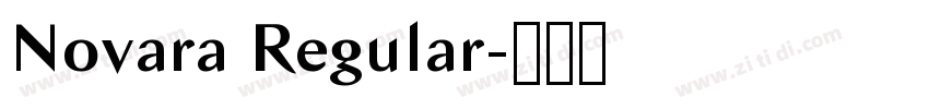 Novara Regular字体转换